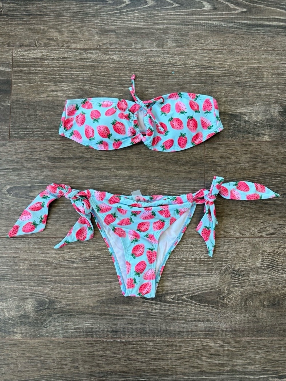 New Strawberry Print padded Bikini